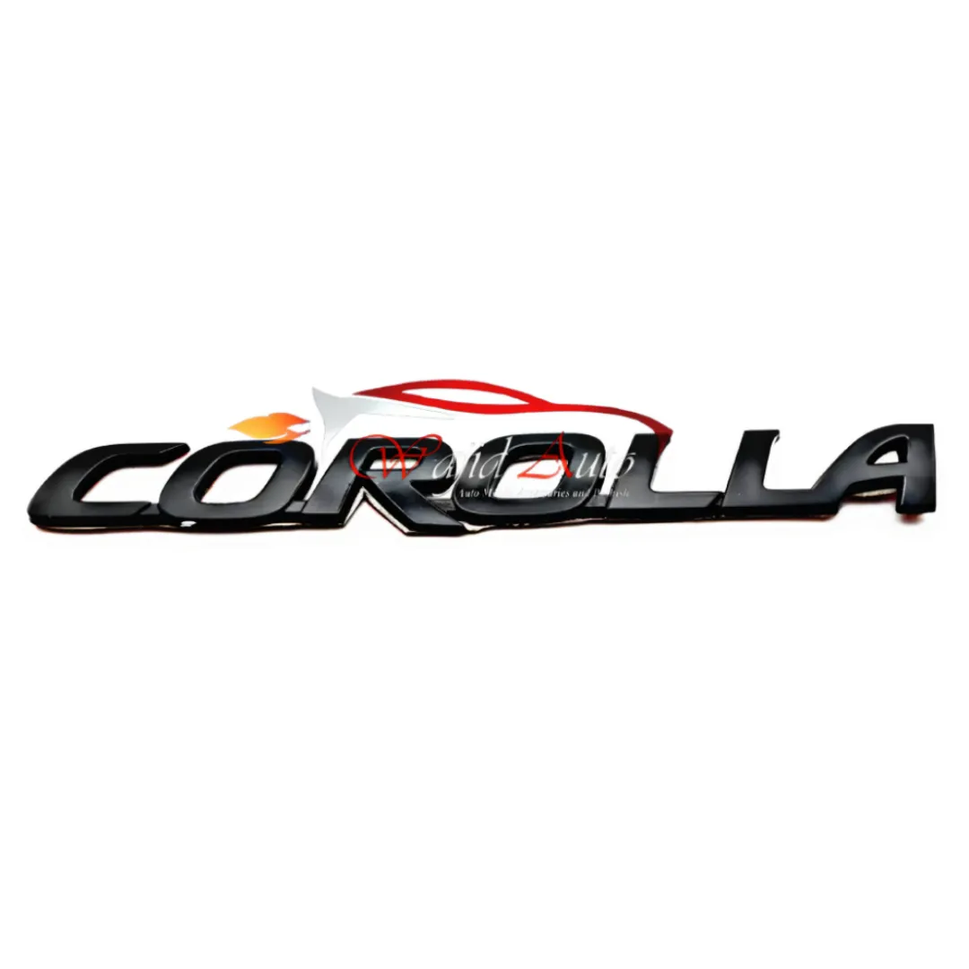 Toyota corolla rear emblem monogram matte black