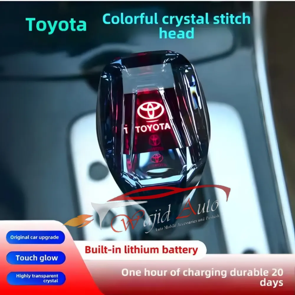 Toyota crystal led gear knob with side lights