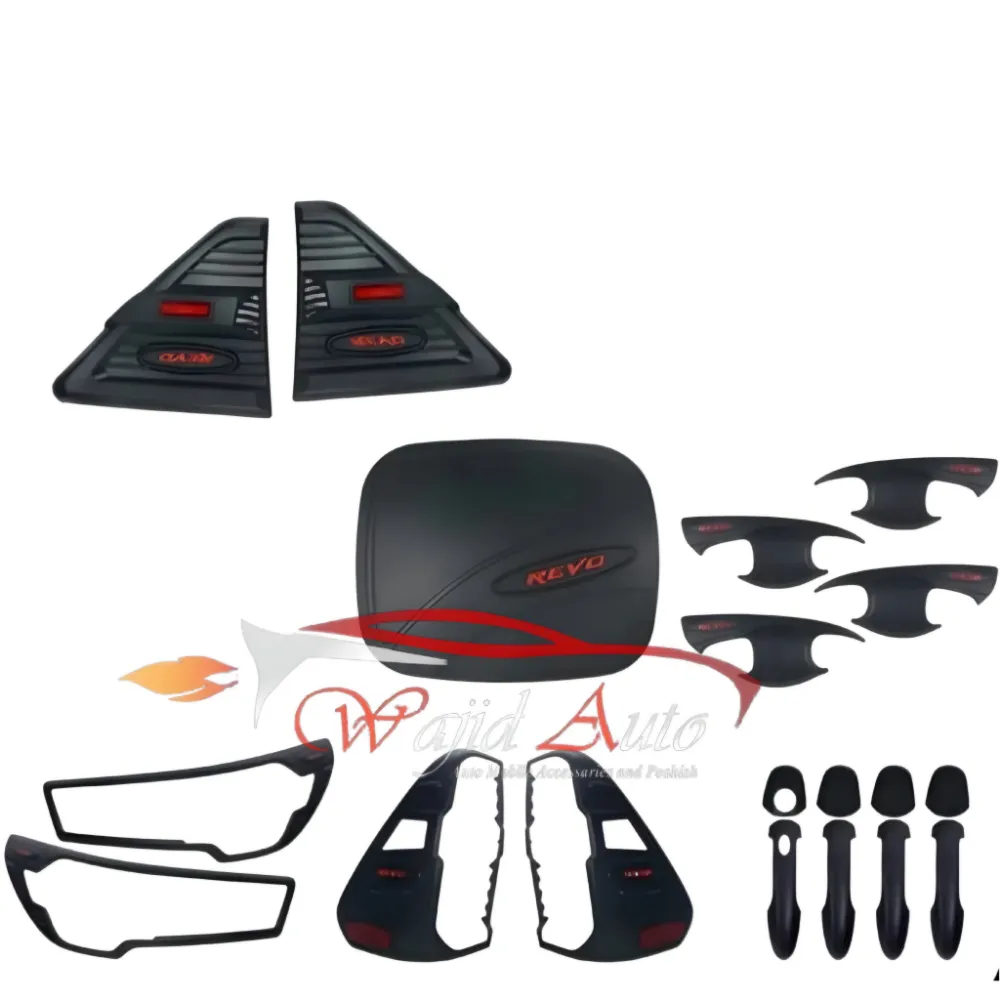 Toyota hilux revo rocco matte black kit 2022