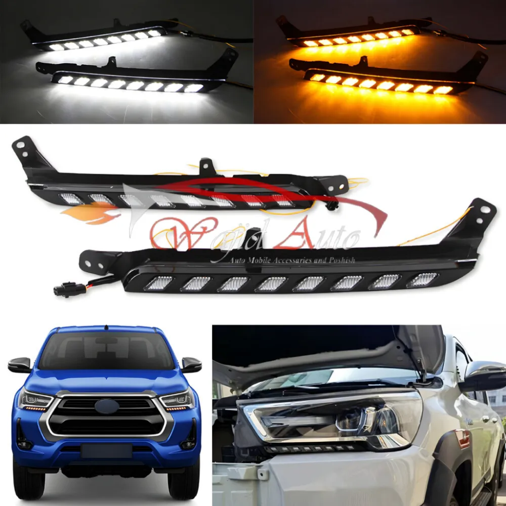 Toyota revo rocco headlights drl