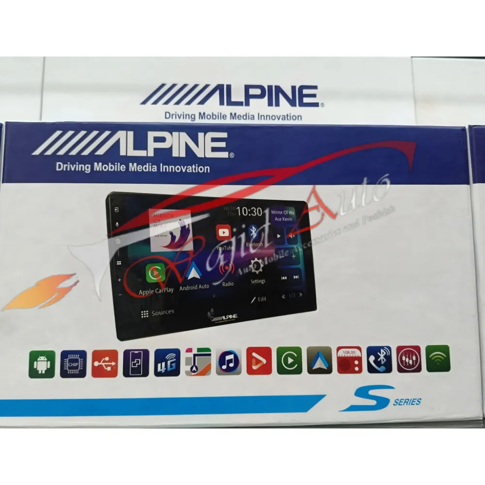 Alpine car android player multimedia LCD