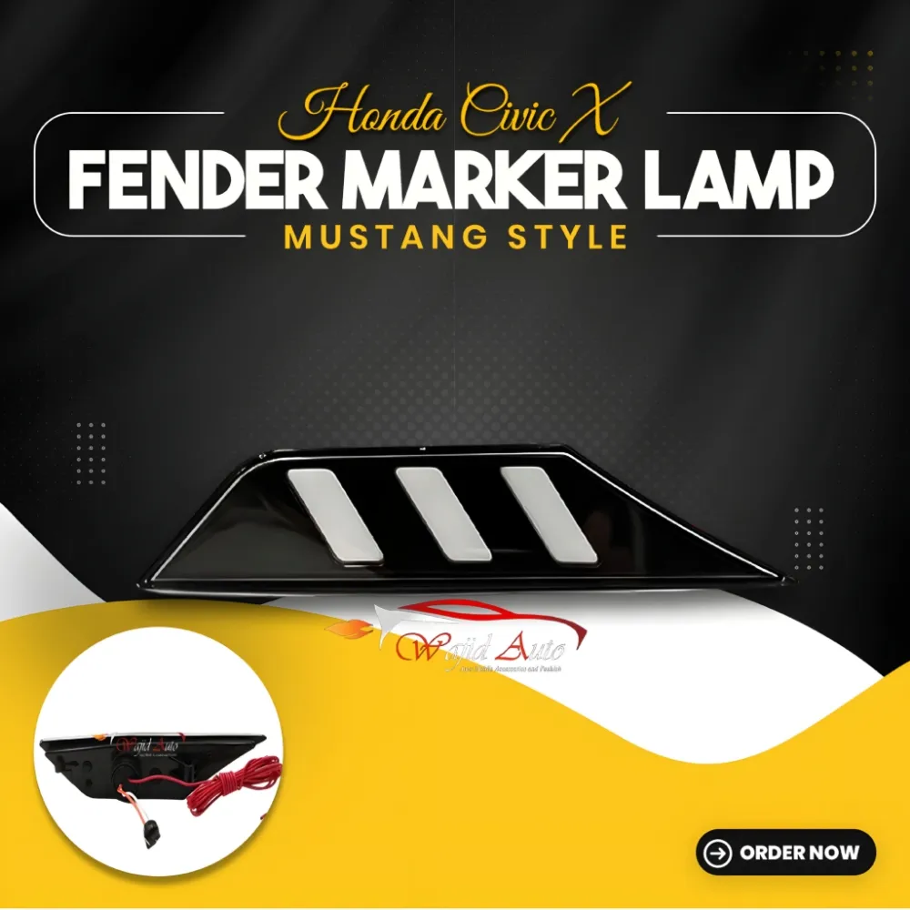 Honda Civic X Fender Marker Lamp In Mustang Style