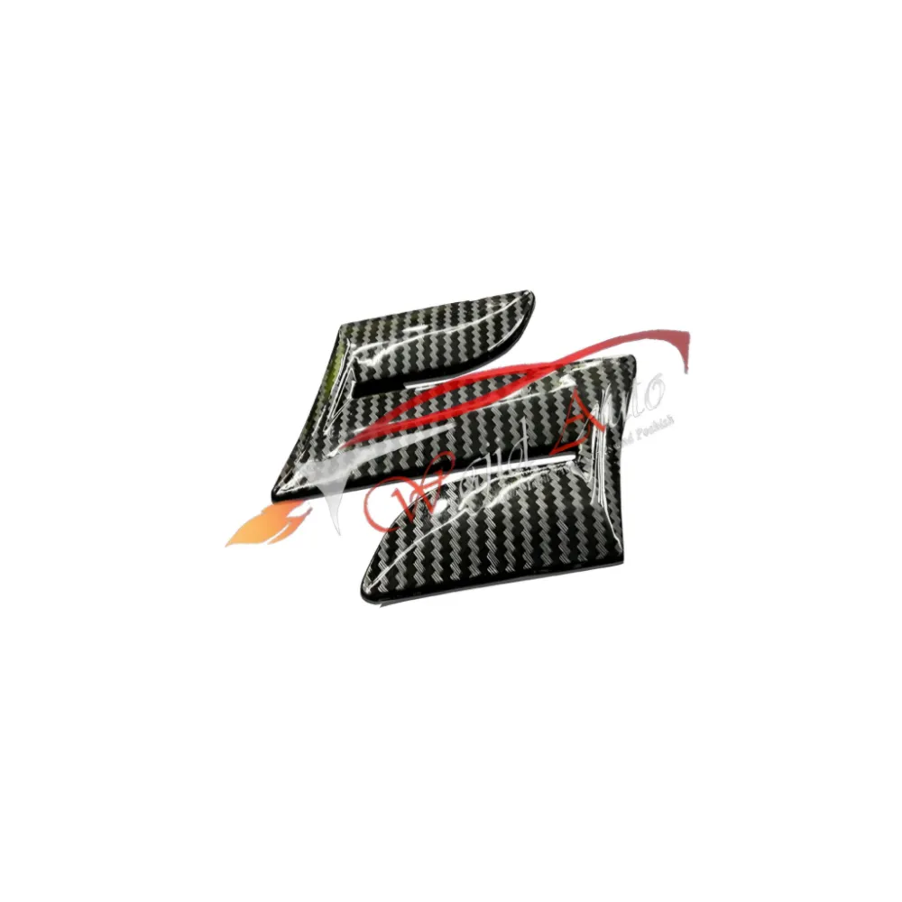 Suzuki logo front and rear carbon fiber