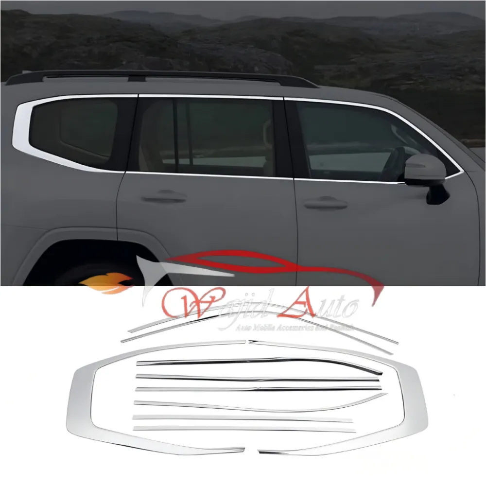 Toyota land cruiser lc300 chrome weather strips