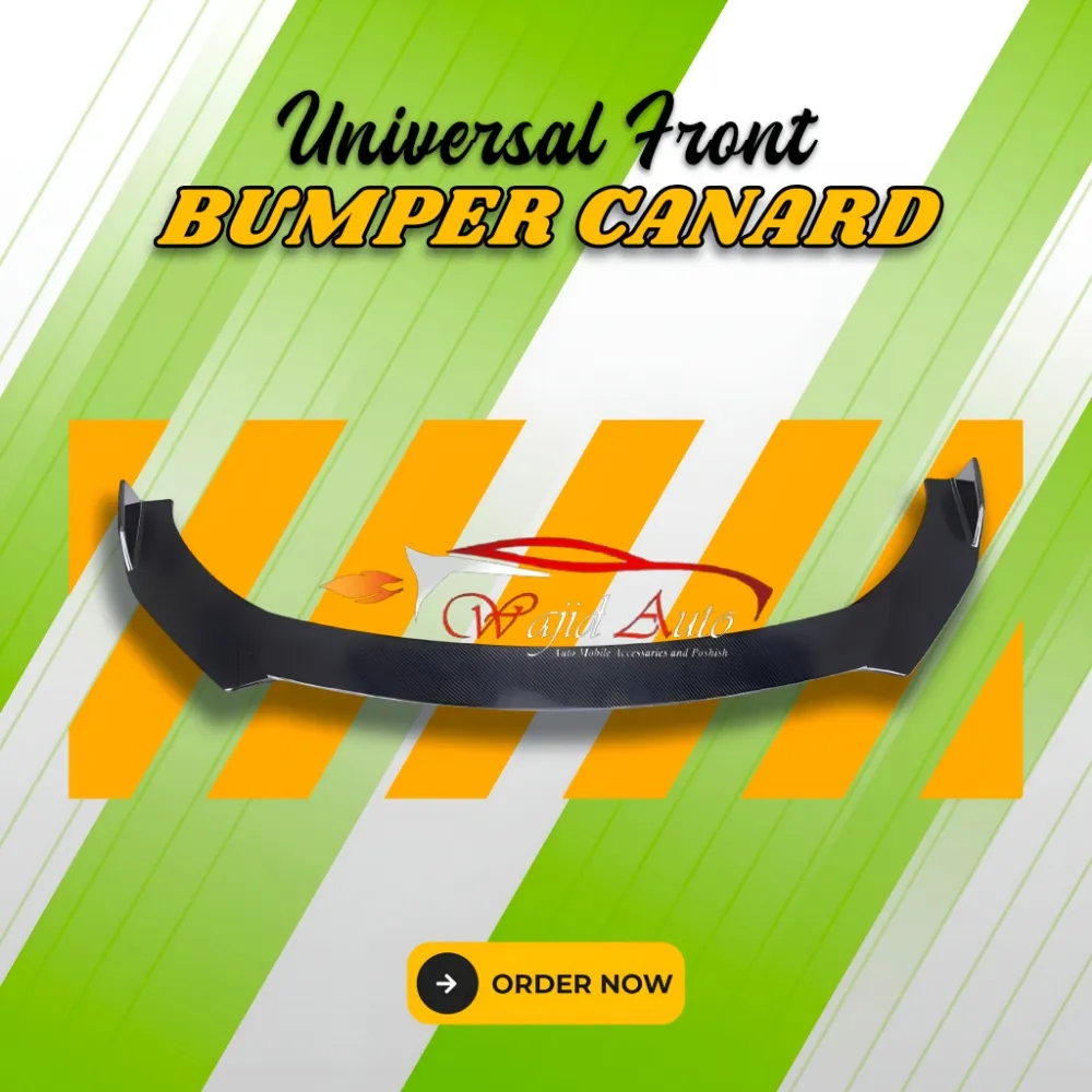 Universal Front Bumper Splitter Canard Glossy