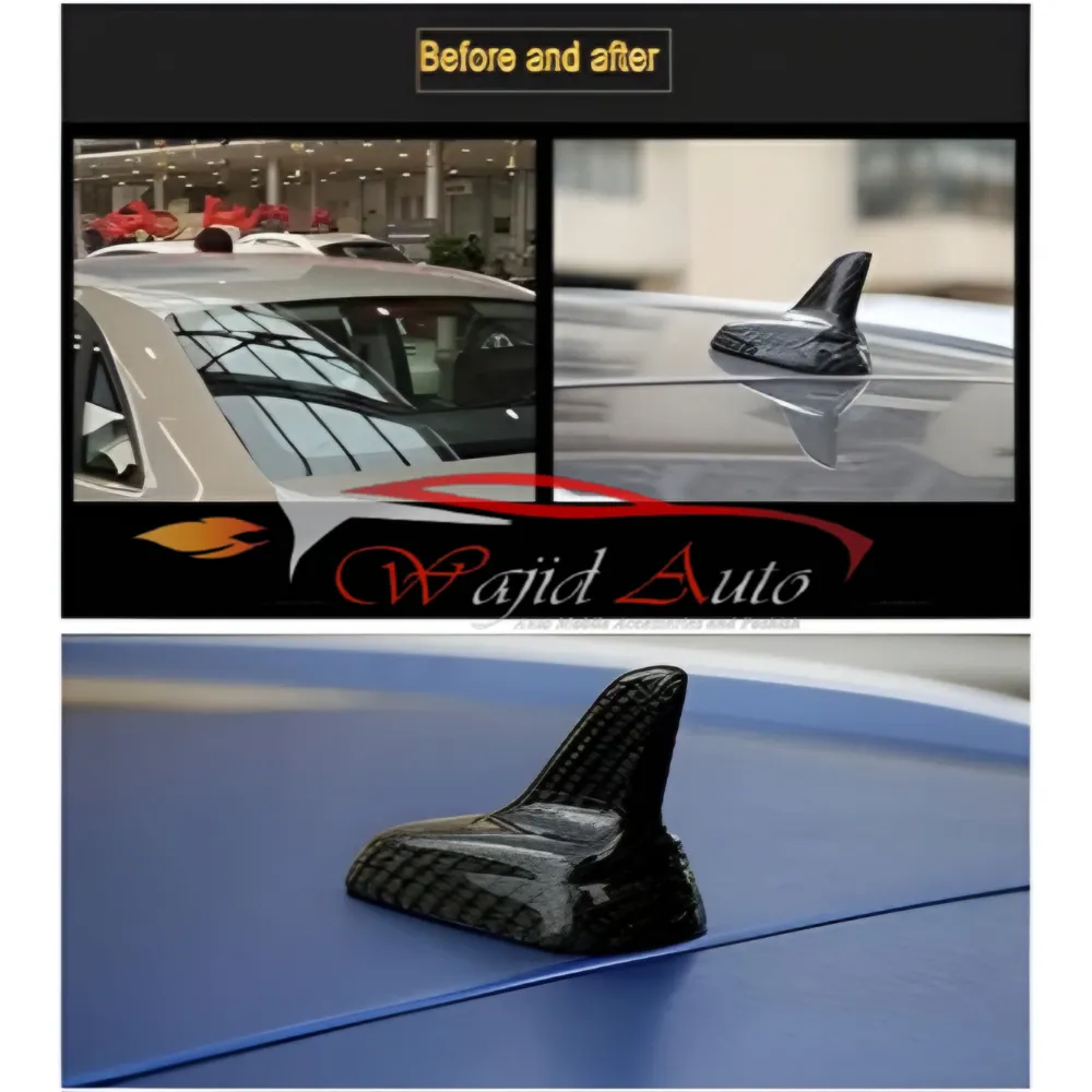 Universal carbon shark fin antenna