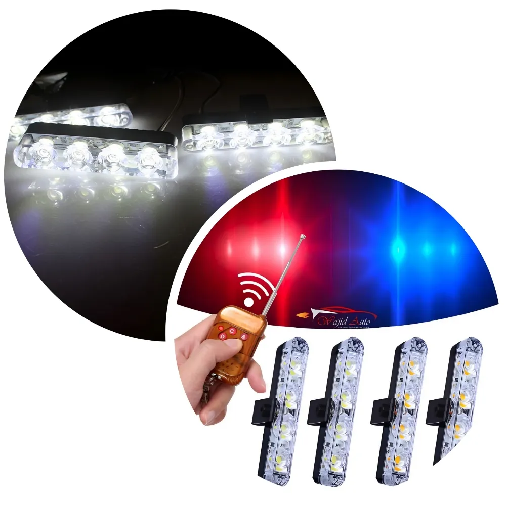Car grill flasher strobe lights 3 colour