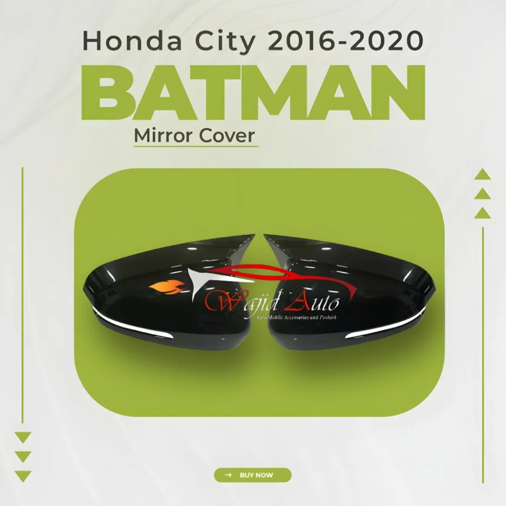 Honda city 2010-2020 batman mirror cover black