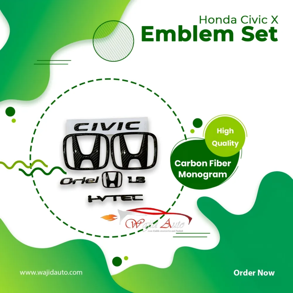 Honda Civic X Monogram Set Carbon Fiber