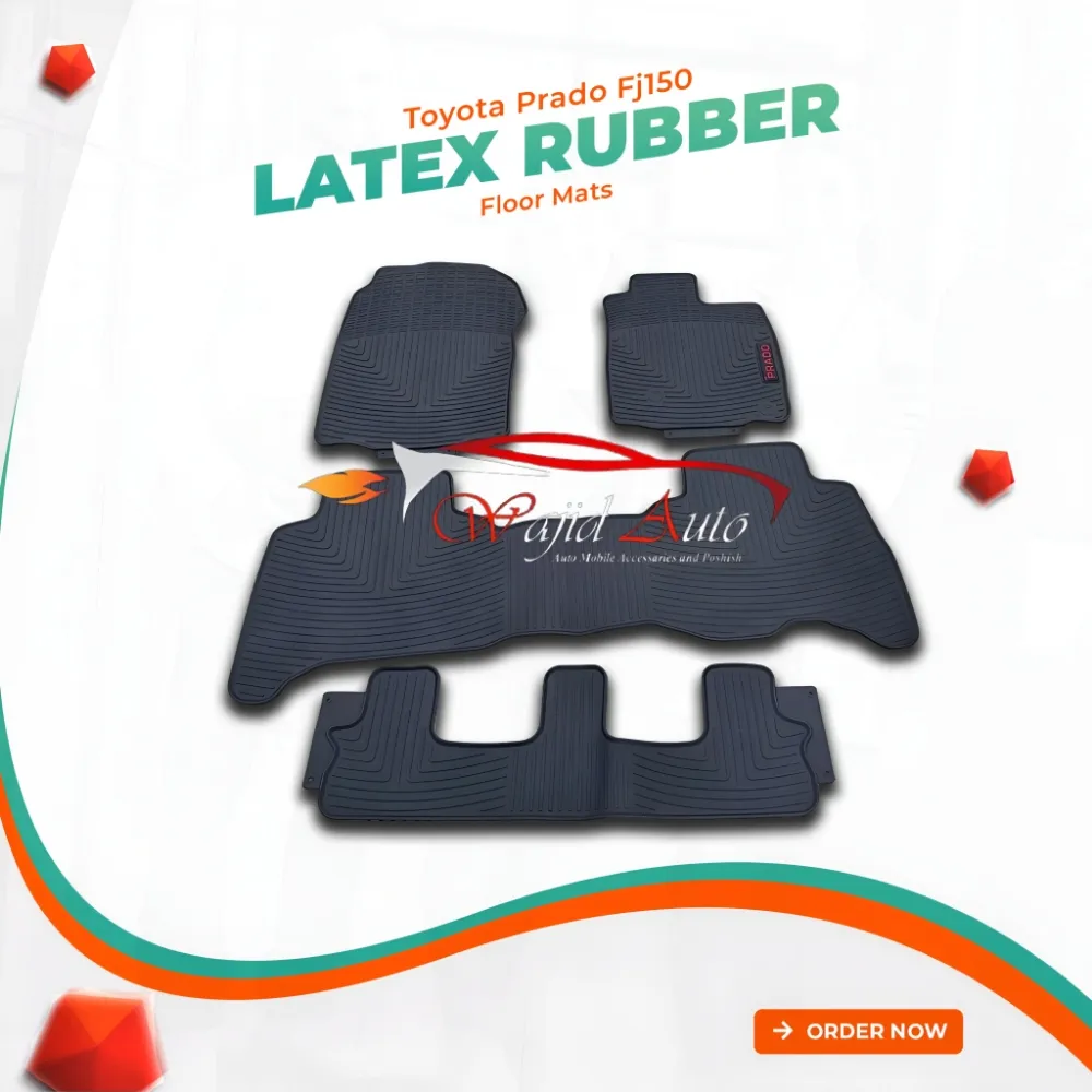 Toyota Prado Fj150 Latex Rubber Floor Mats