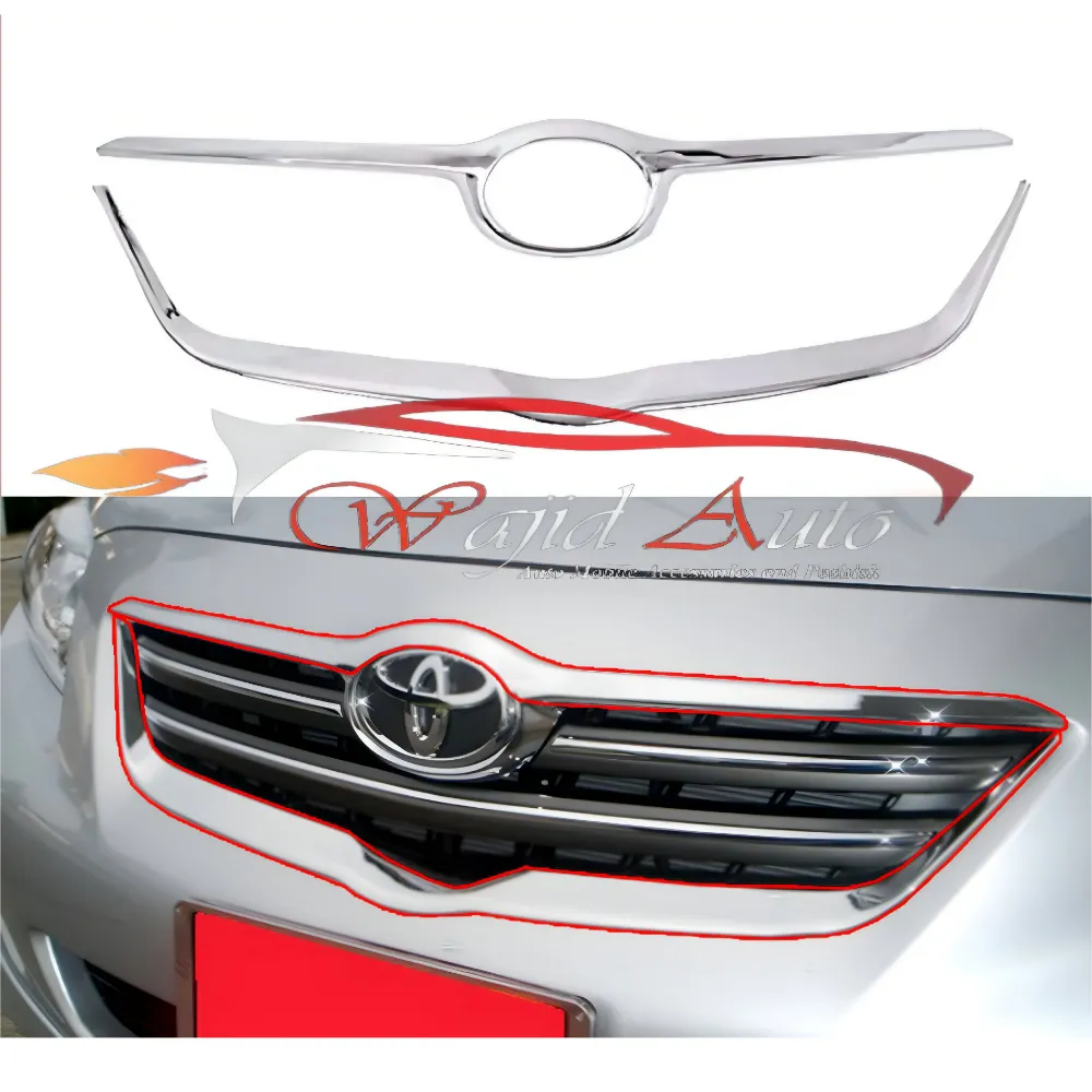 Toyota corolla 2009-2014 grill outer line chrome