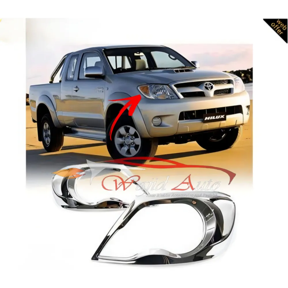 Toyota vigo 2005-2011 headlights chrome