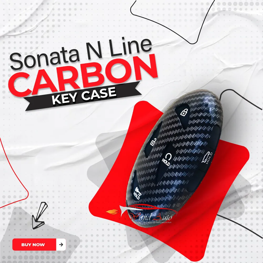 Hyundai sonata n line carbon key case