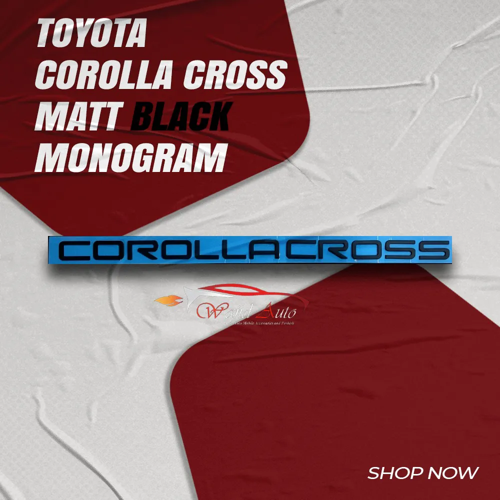 Toyota corolla cross bonnet emblem monogram