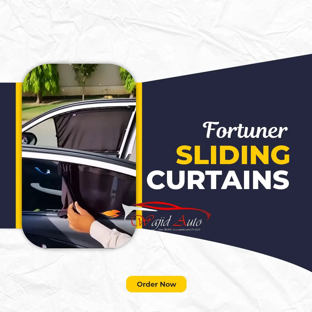 Toyota fortuner window sliding curtains