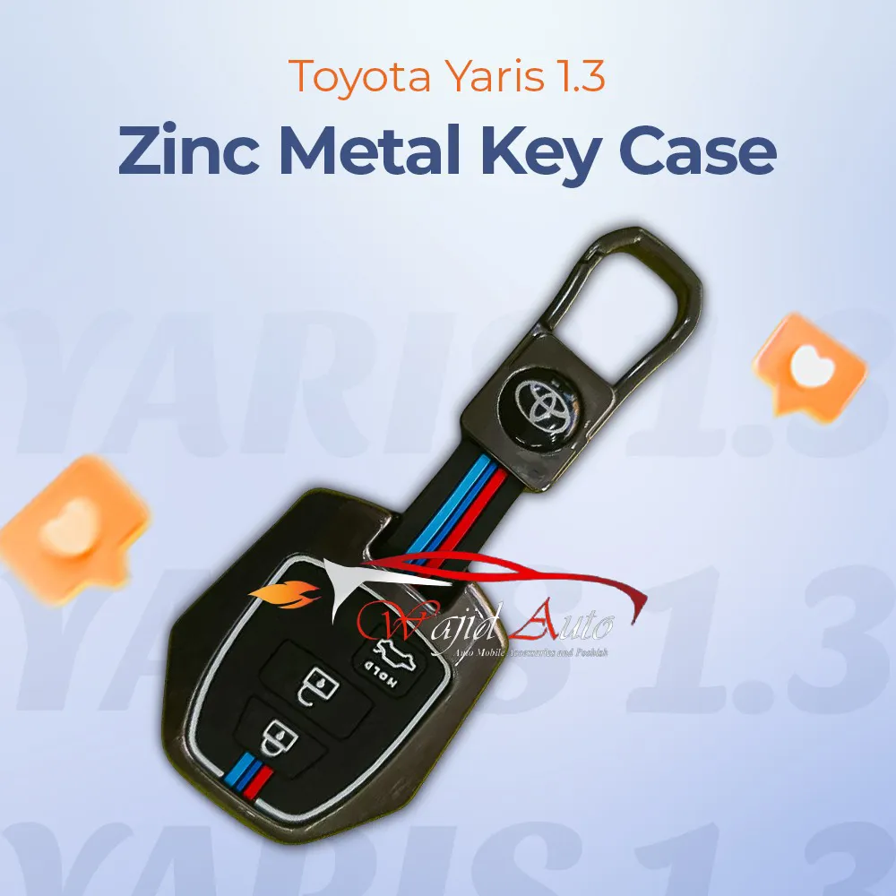 Toyota Yaris 1.3 Zinc Metal Key Case
